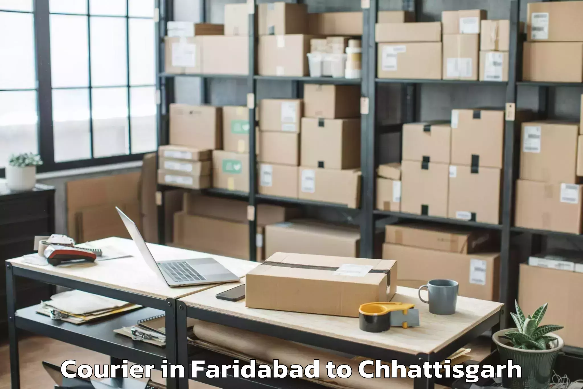 Hassle-Free Faridabad to Manendragarh Courier